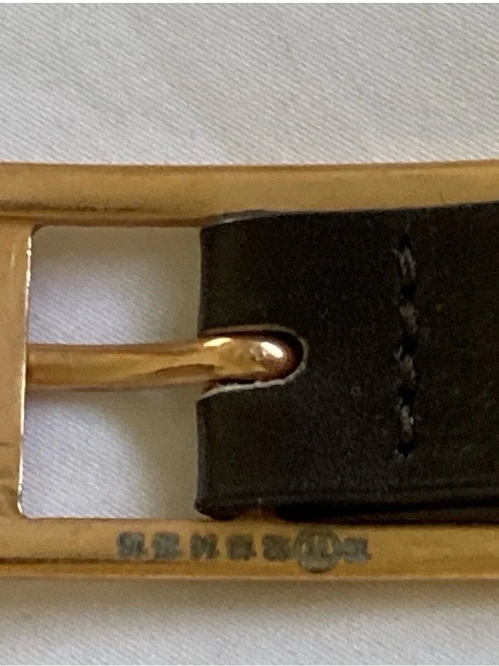 Celebrity Stylist Archive | Rare Margiela Chocolate Brown Belt Rose Gold Luxury